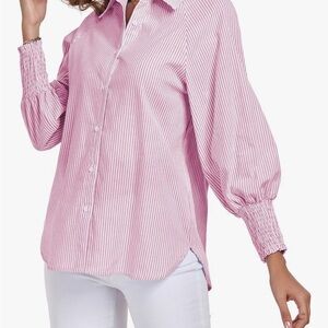 Pink Striped Women's Top